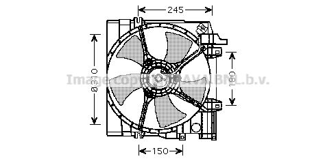 AVA QUALITY COOLING Tuuletin, moottorin jäähdytys SU7513